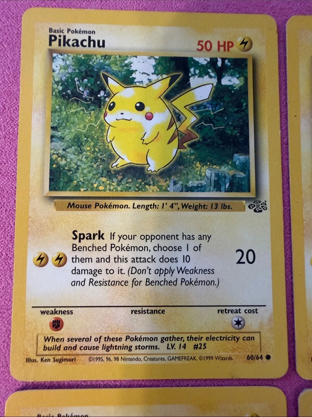 Pokemon Pikachu Trading Cards Yellow